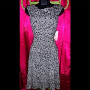 Black & White Print Dress